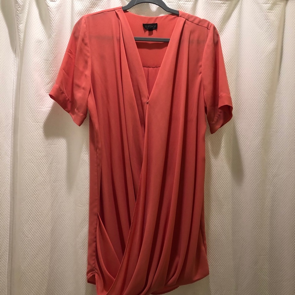 Topshop Drape Tunic Dress